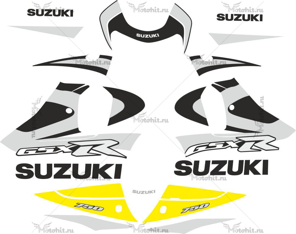 Комплект наклеек SUZUKI GSX-R-750 2001