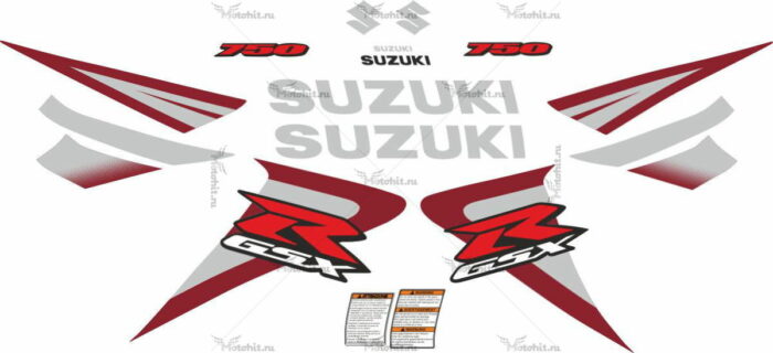 Комплект наклеек SUZUKI GSX-R-750 2006-2007