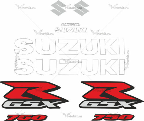 Комплект наклеек SUZUKI GSX-R-750 2006-2007 TXT