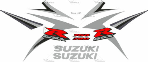 Комплект наклеек SUZUKI GSX-R-750 2007 SILVER