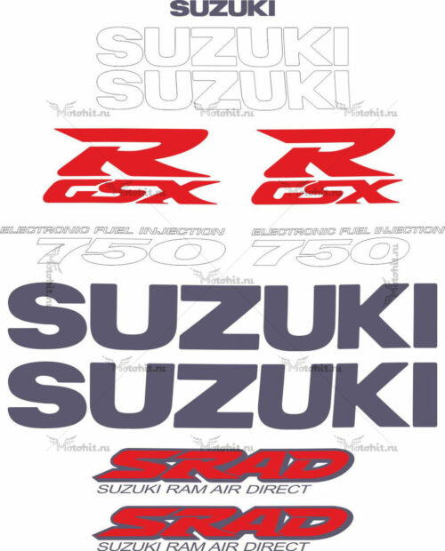 Комплект наклеек SUZUKI GSX-R-750 SRAD