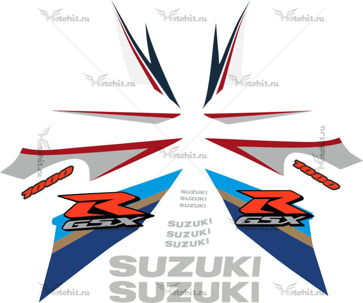 Комплект наклеек SUZUKI GSX-R-1000 2007-2
