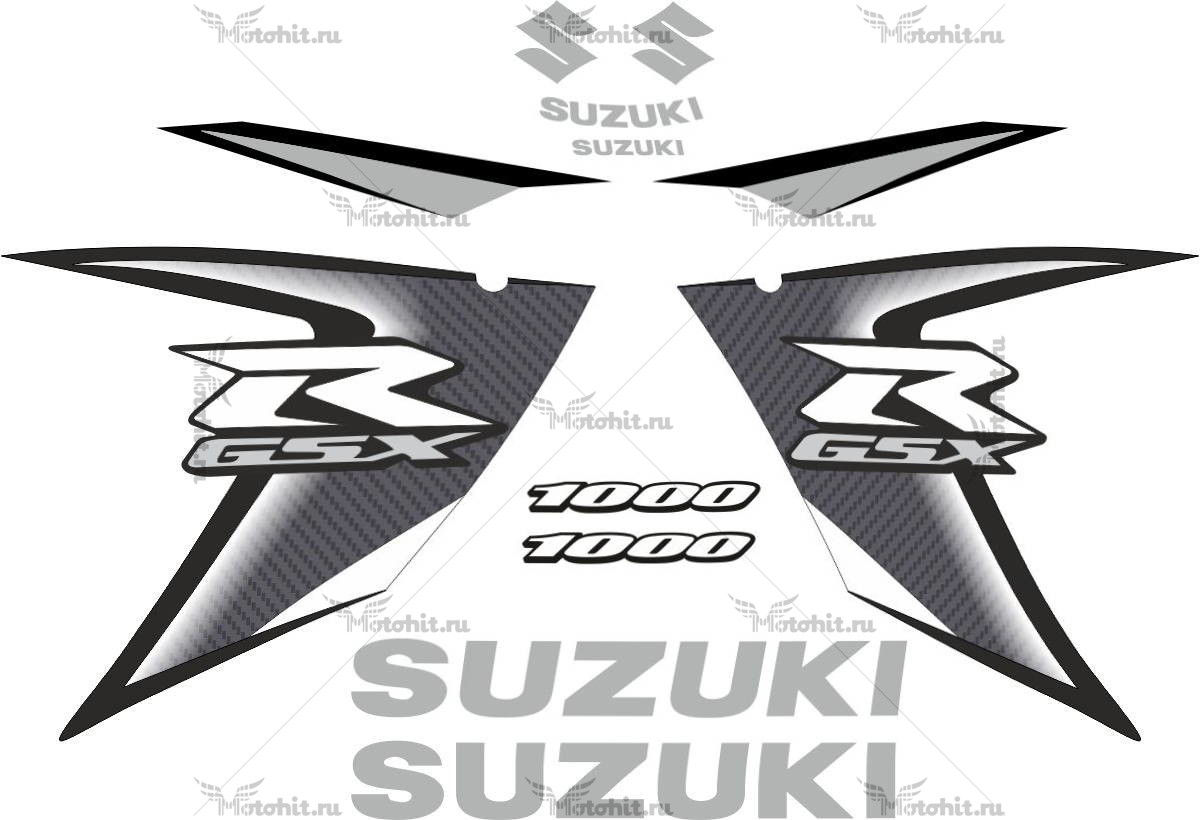 Комплект наклеек SUZUKI GSX-R-1000 2008 GRAY