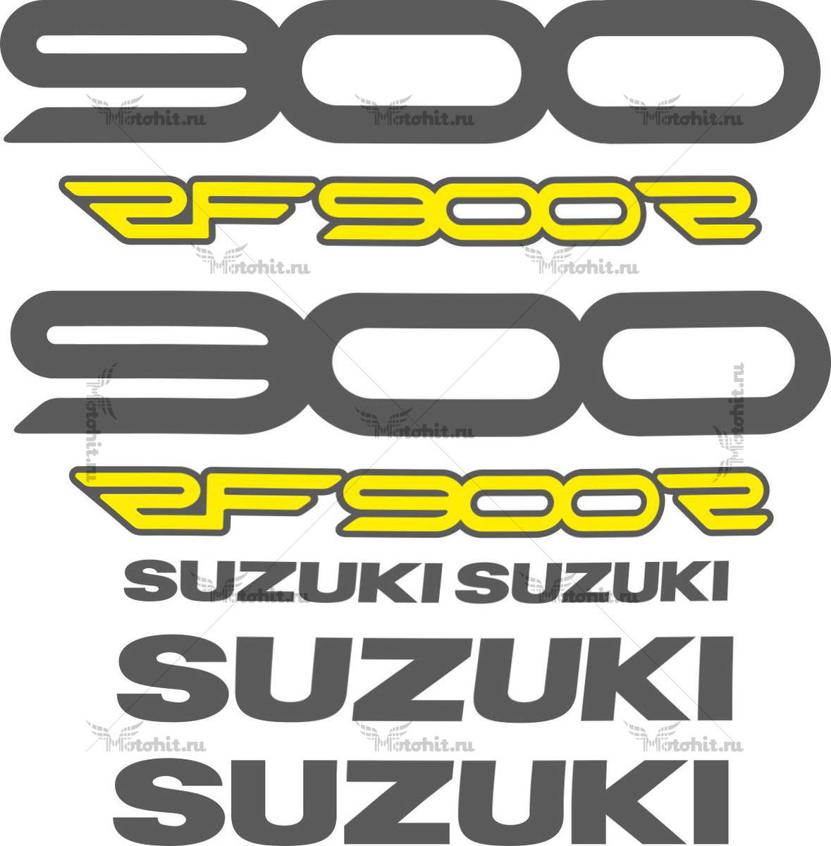 Комплект наклеек SUZUKI RF-900-R 1994-1998