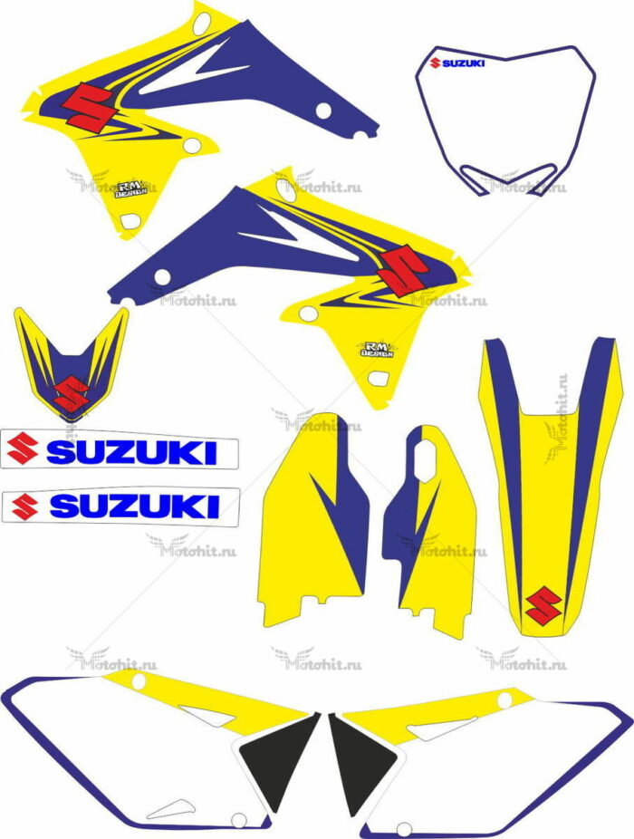 Комплект наклеек SUZUKI RMZ-450 2008