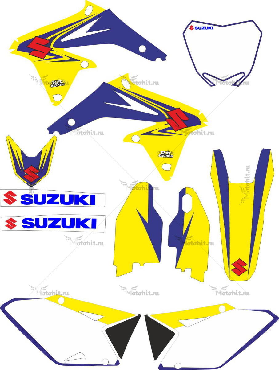 Комплект наклеек SUZUKI RMZ-450 2008