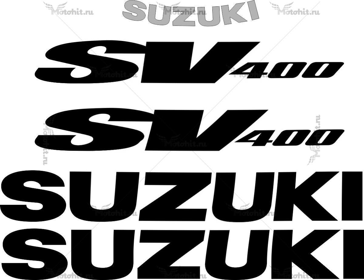 Комплект наклеек SUZUKI SV-400-S 1998 BLACK