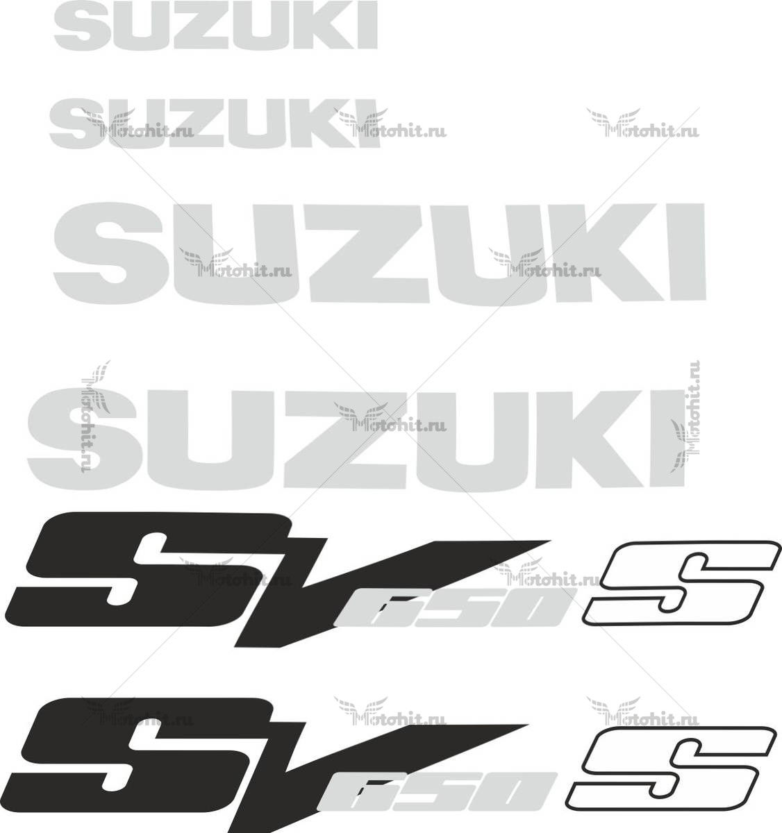 Комплект наклеек SUZUKI SV-650-S