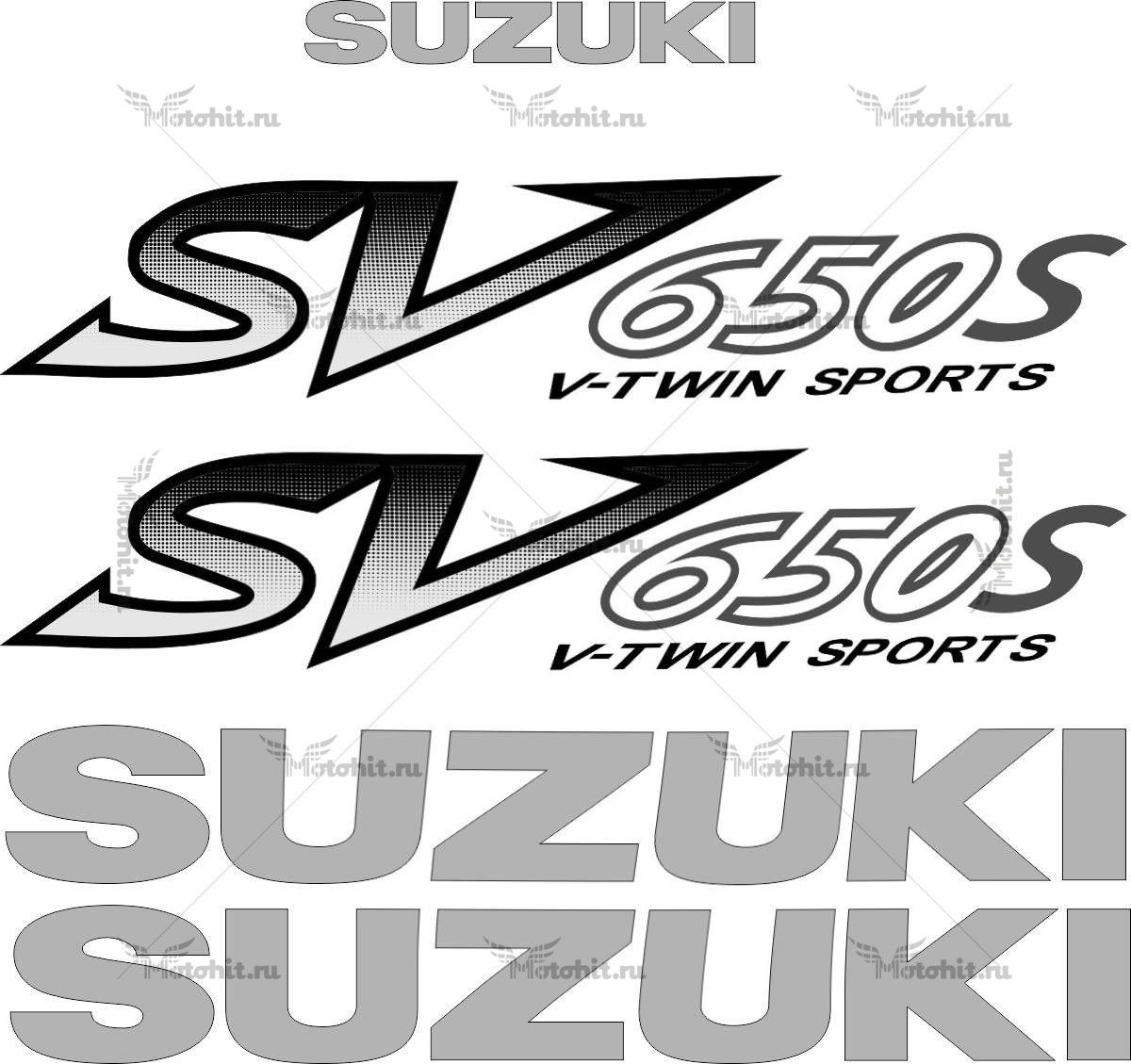 Комплект наклеек SUZUKI SV-650-S 2001