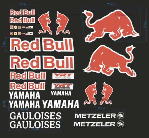 Комплект наклеек Yamaha RED-BULL-PROMO