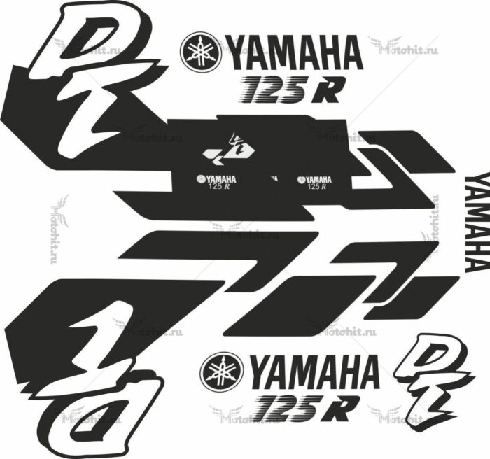 Комплект наклеек Yamaha DT-125-R 1998