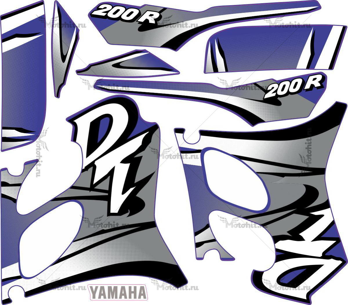 Комплект наклеек Yamaha DT-200-R 2000