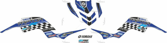 Комплект наклеек Yamaha RAPTOR-660 BLUE