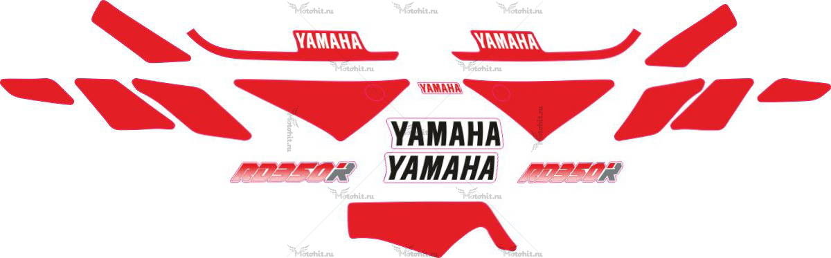 Комплект наклеек Yamaha RD-350 1991