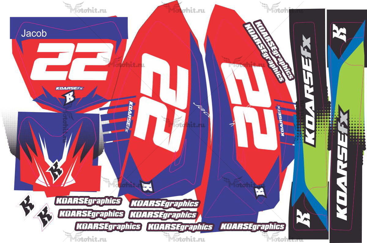 Комплект наклеек Yamaha TTR-50 2006-2012