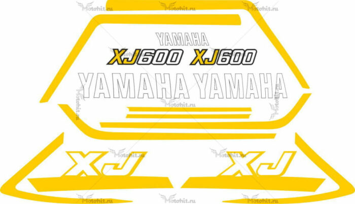 Комплект наклеек Yamaha XJ-600 1984 3