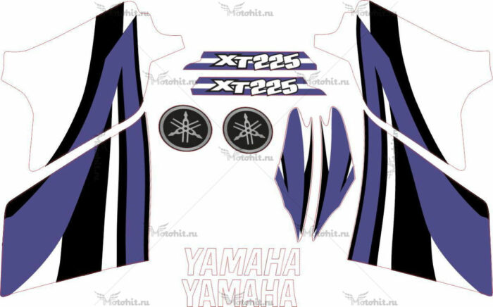 Комплект наклеек Yamaha XT-225 2007