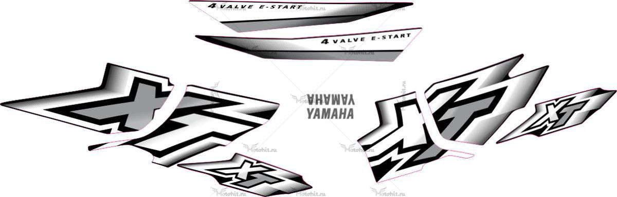 Комплект наклеек Yamaha XT-600 2000-2002
