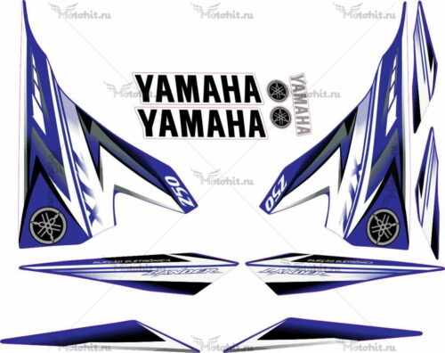 Комплект наклеек Yamaha XTZ-250 2009-2010
