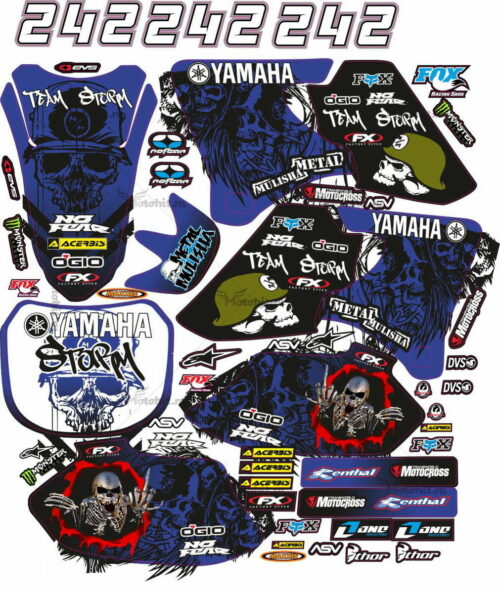 Комплект наклеек Yamaha YZF-250-426 2000-2002