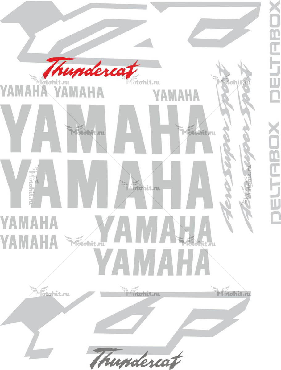 Комплект наклеек Yamaha YZF-600-R 1998-2001 THUNDERCAT