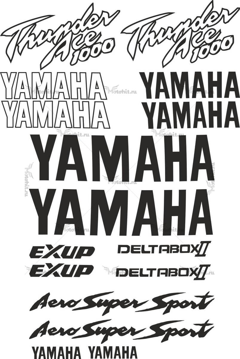 Комплект наклеек Yamaha YZF-1000 1996-2003 THUNDERACE-PROMO