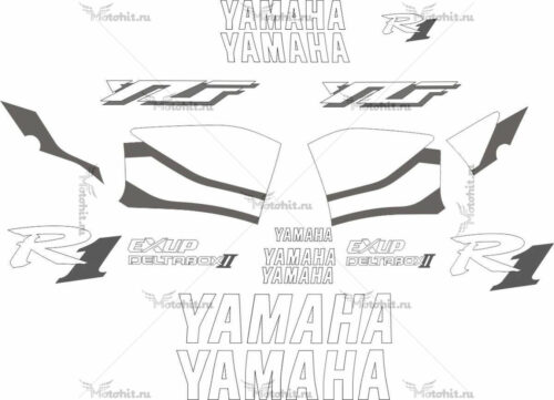 Комплект наклеек Yamaha YZF-R1 1999 WHITE-R