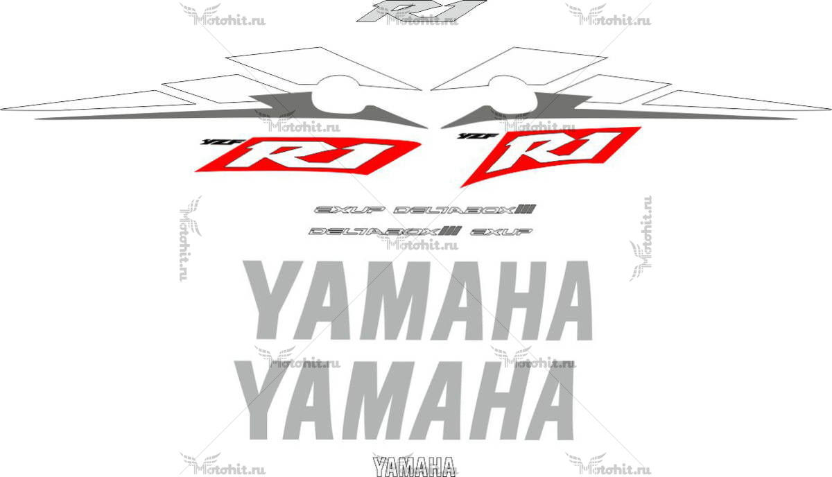 Комплект наклеек Yamaha YZF-R1 2002 LIGHT
