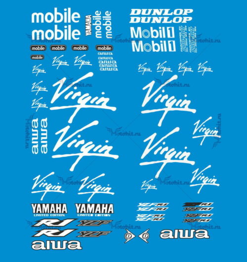 Комплект наклеек Yamaha YZF-R1 2002 VIRGIN-NONORIG