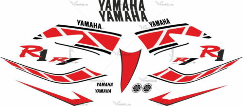 Комплект наклеек Yamaha YZF-R1 2006 ANIVERSARY-RED