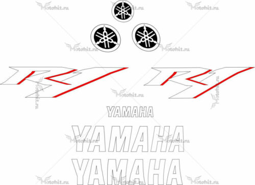 Комплект наклеек Yamaha YZF-R1 2007-2008 TXT