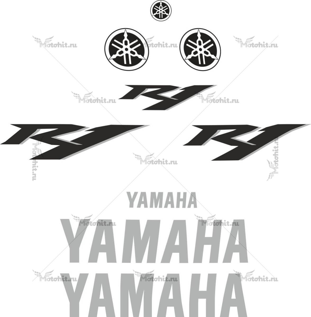 Комплект наклеек Yamaha YZF-R1 2010 FOR-BLACK