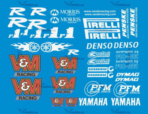 Комплект наклеек Yamaha YZF-R1 VM