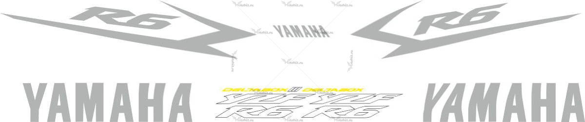 Комплект наклеек Yamaha YZF-R6 2003 TAIL