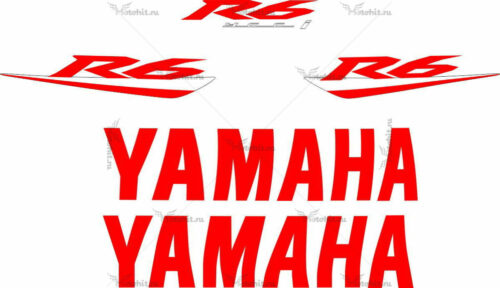 Комплект наклеек Yamaha YZF-R6 2008 RED-LOGO