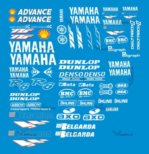 Комплект наклеек Yamaha YZF-R6 BELGARDA