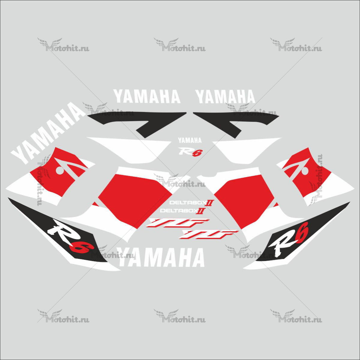 Комплект наклеек Yamaha YZF-R6 KIT