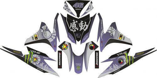 Комплект наклеек на скутер HONDA VARIO FI 125 VR46
