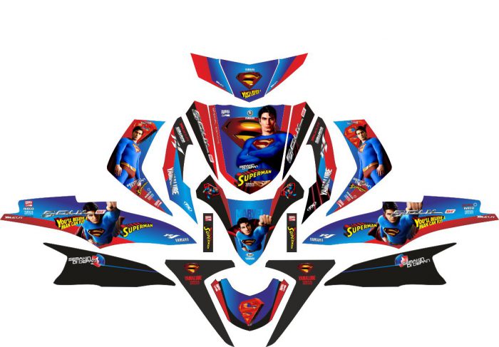 Комплект наклеек на скутер YAMAHA SOUL GT SUPERMAN