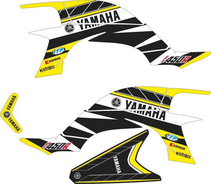Комплект наклеек на YAMAHA YFZ-450R 2003-2008 6