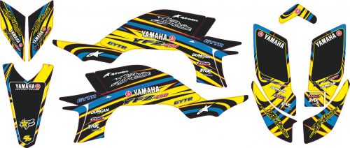 Комплект наклеек на YAMAHA YFZ-450R 2003-2008 NEW