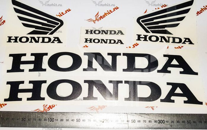 Надписи Honda с крыльями