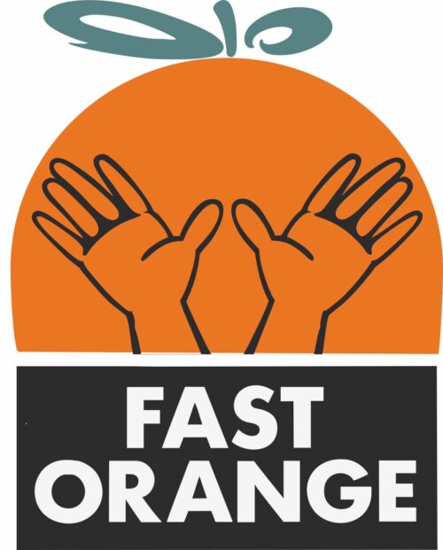 Наклейка логотип FASTORANGE