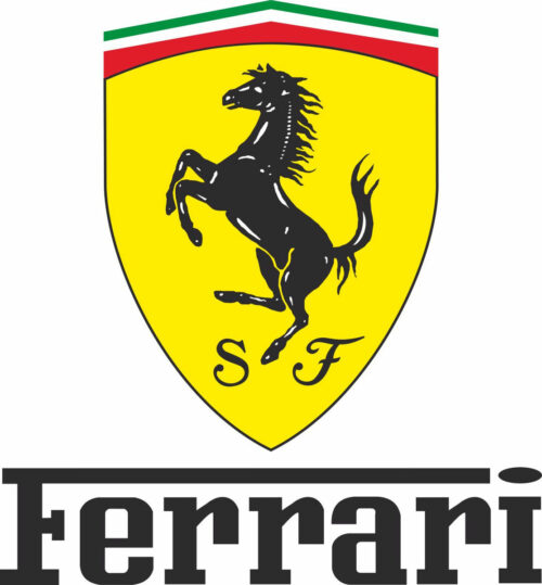 Наклейка логотип FERRARI