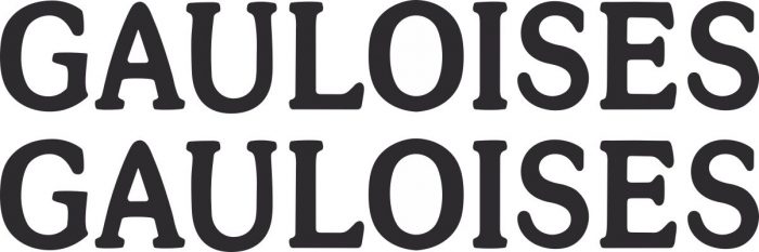 Наклейка логотип GAULOISES