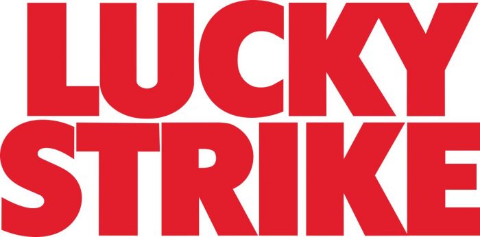Наклейка логотип LUCKY-STRIKE