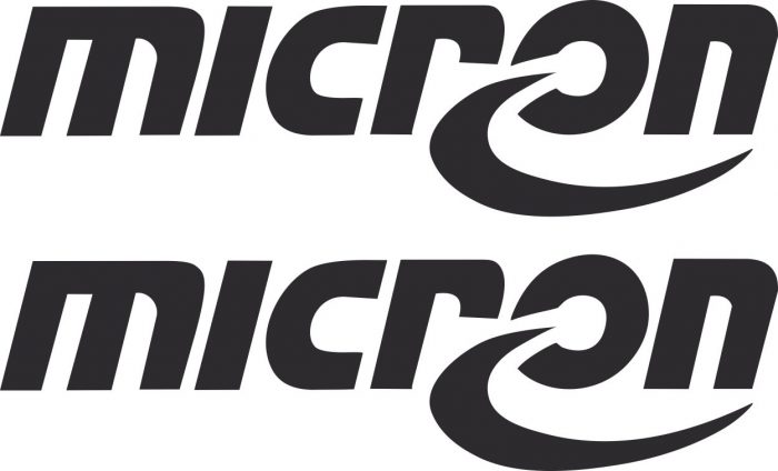 Наклейка логотип MICRON