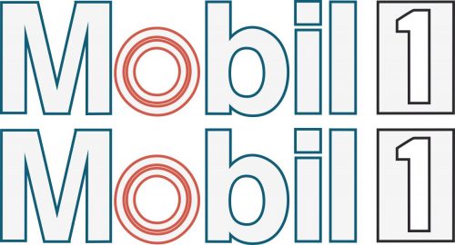 Наклейка логотип MOBIL1 (2)