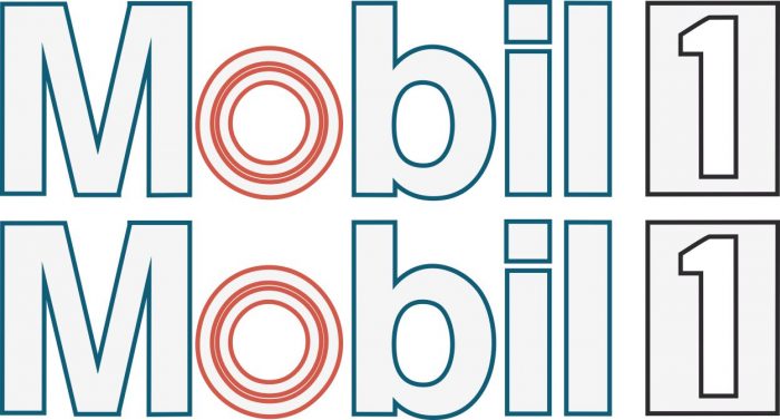 Наклейка логотип MOBIL1 (2)