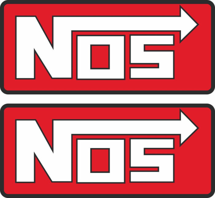 Наклейка логотип NOS-RED